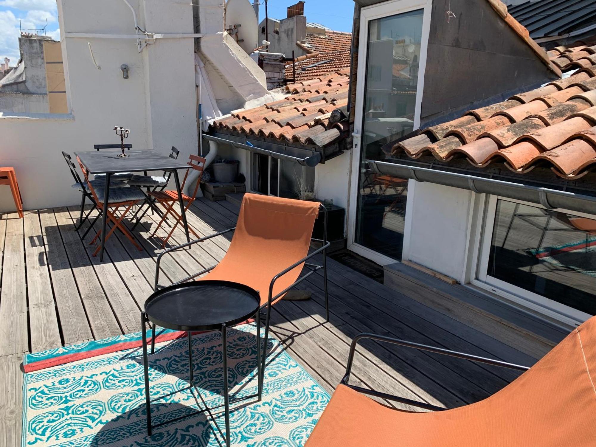 Studio Toit Terrasse Vieux Port Marseille Luaran gambar