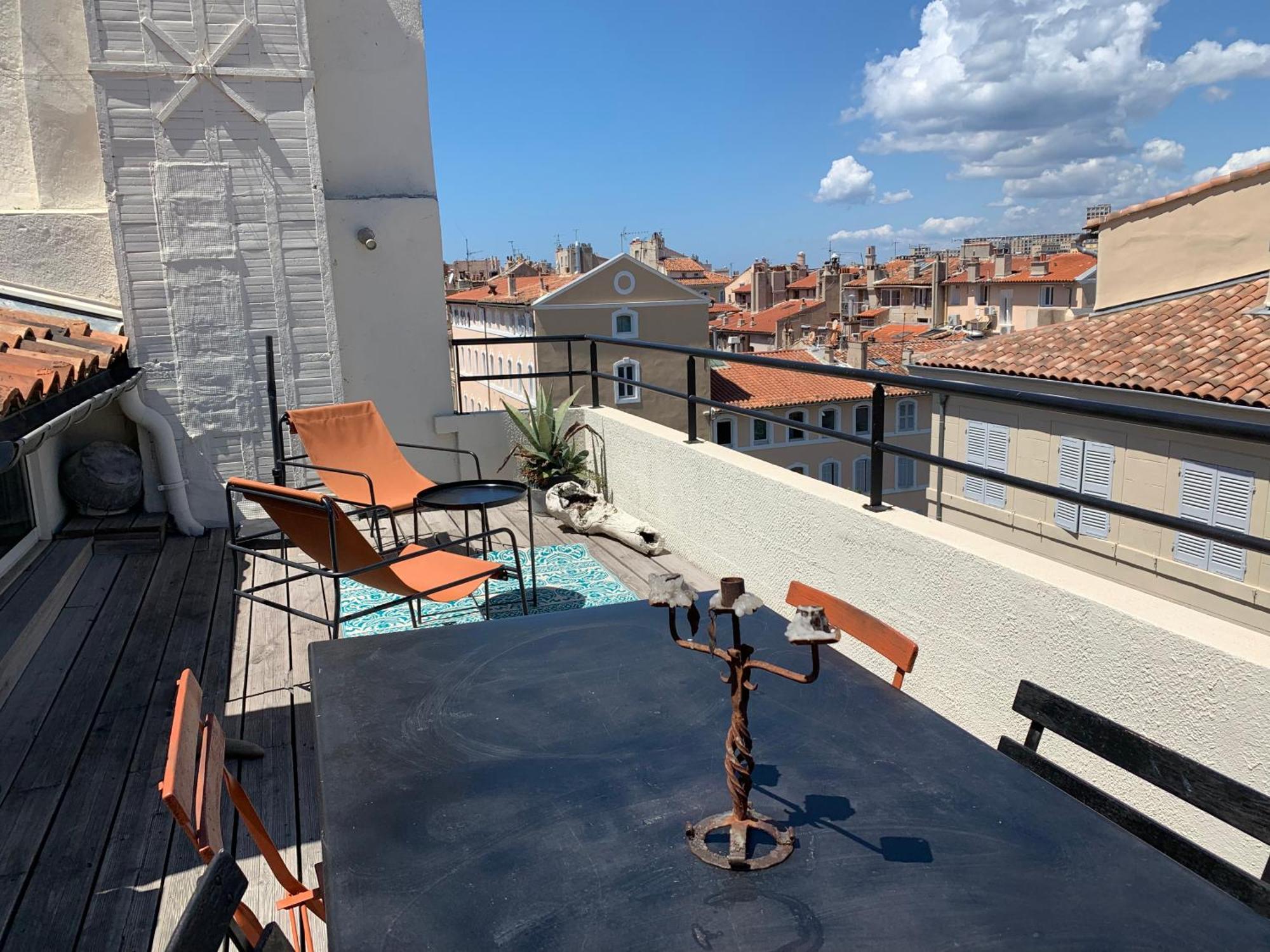 Studio Toit Terrasse Vieux Port Marseille Luaran gambar
